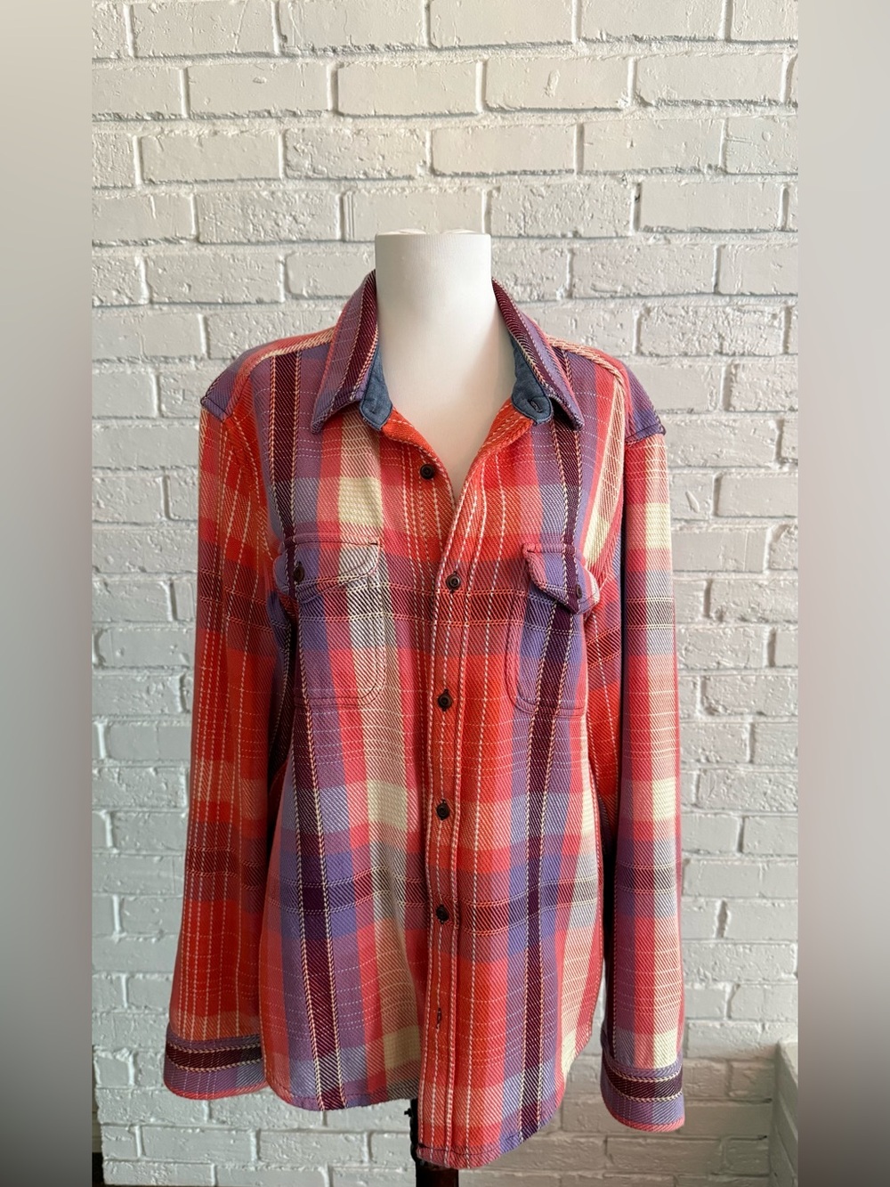 Outerknown Men’s Plaid Button-Down Blanket Shirt